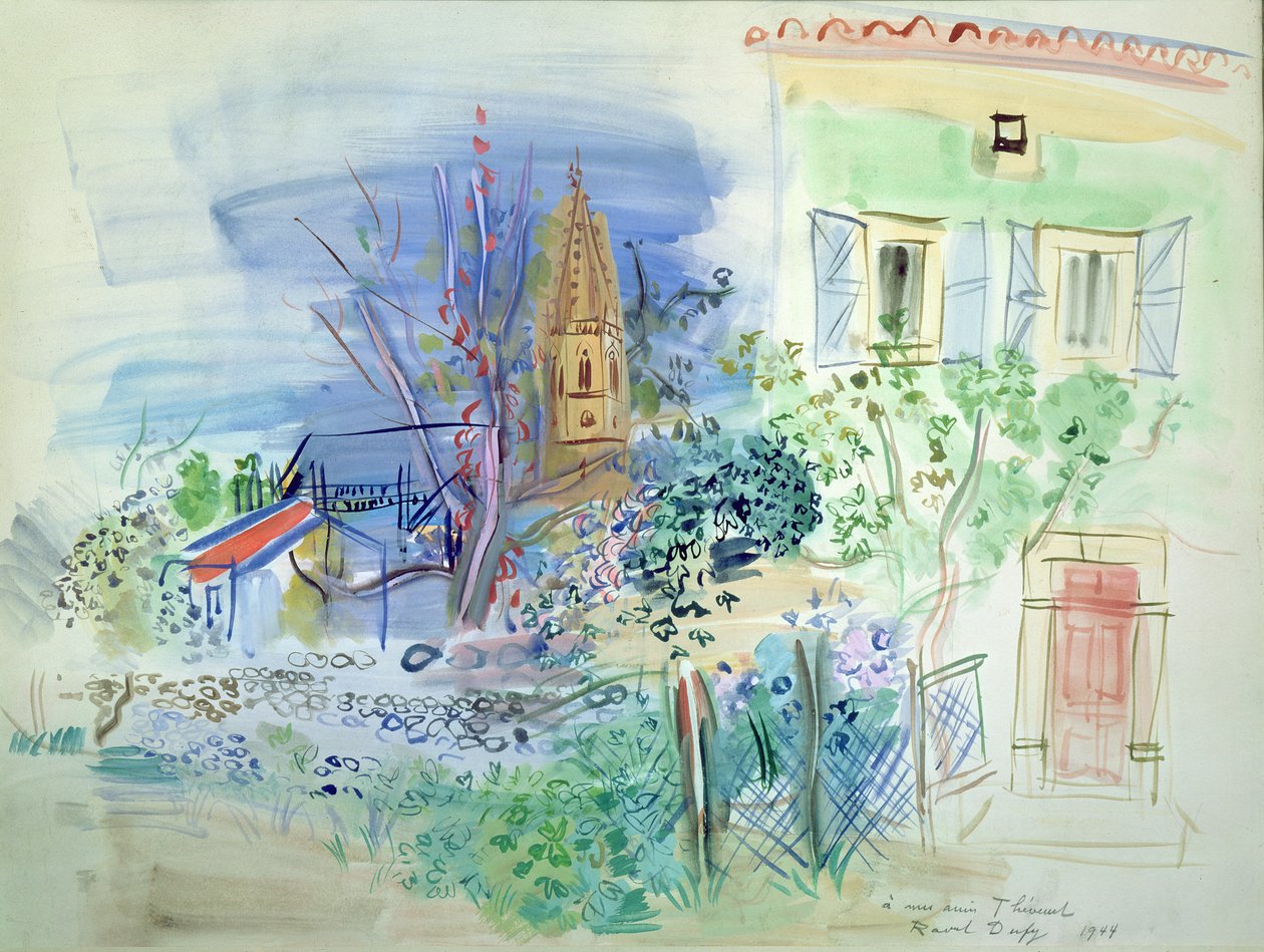 Vista su Perpignan da Raoul Dufy
