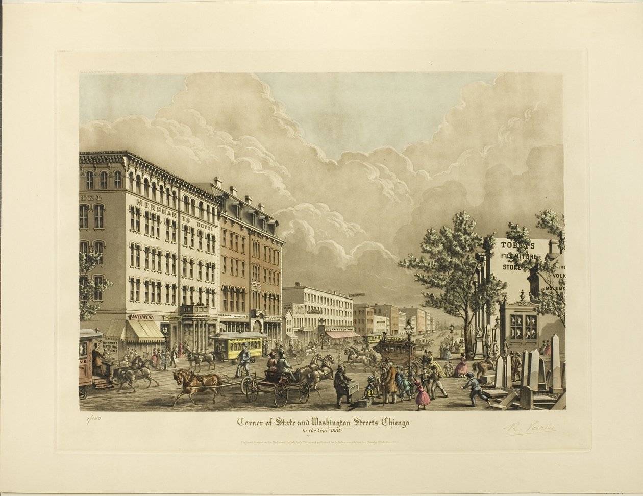 Angolo tra State e Washington Streets, Chicago, nell