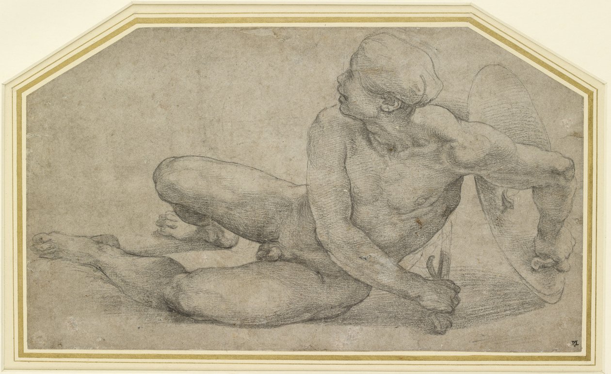 Figura reclinata di un soldato, WA1846.201 da Raffaello Sanzio Raphael
