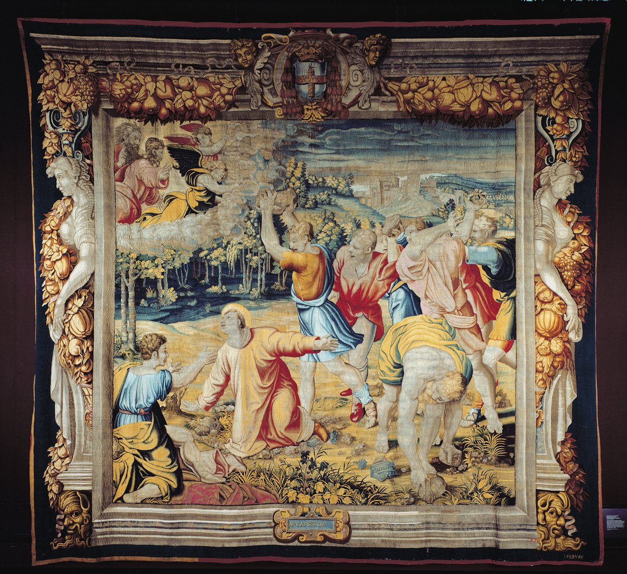 San Stefano, tessuto al laboratorio del Louvre di Jean Lefevre da Raffaello Sanzio Raphael