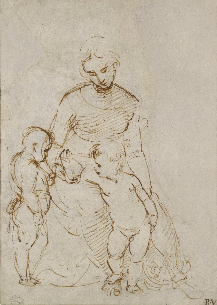 La Vergine e il Bambino con San Giovanni da Raffaello Sanzio Raphael