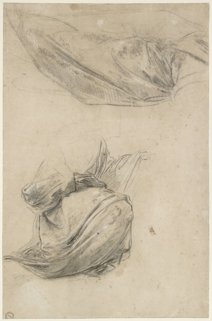 Due studi di drappeggio, WA1846.184 da Raffaello Sanzio Raphael