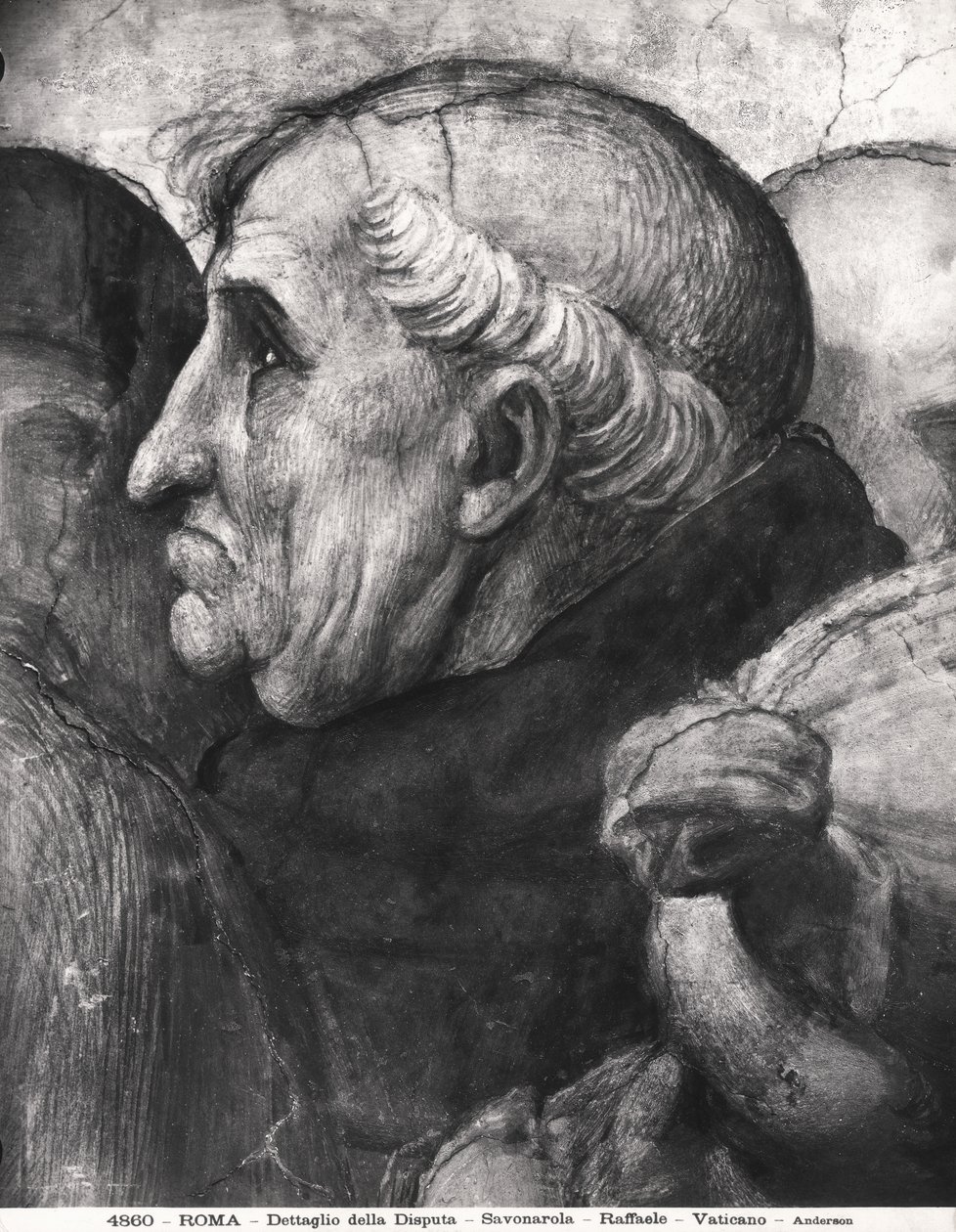 Ritratto di Savonarola dalla Disputa nella Stanza della Segnatura da Raffaello Sanzio Raphael