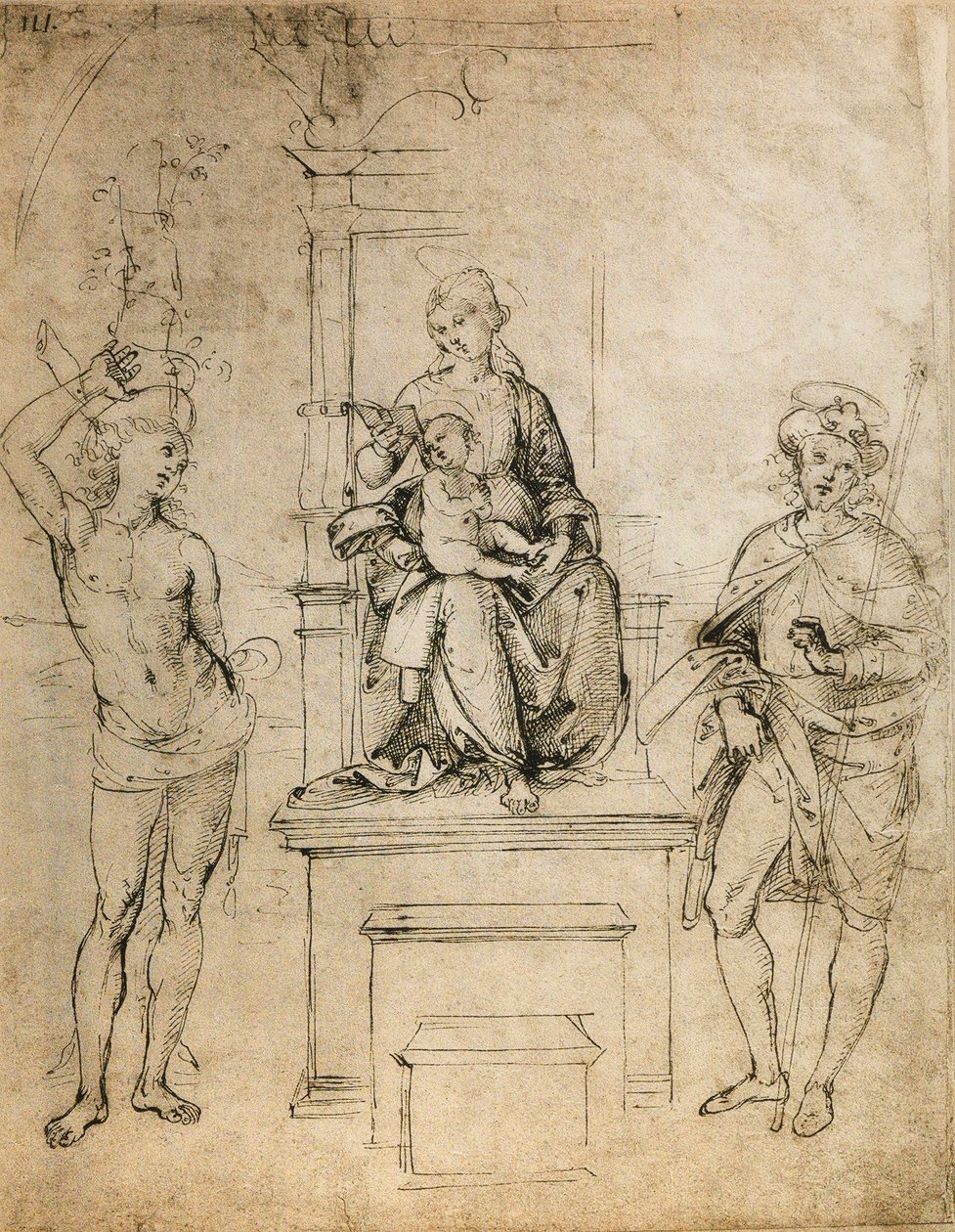 La Vergine, il Bambino Gesù, San Sebastiano e San Rocco da Raffaello Sanzio Raphael
