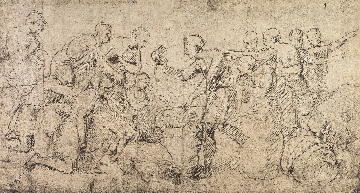 La coppa di Giuseppe trovata nel sacco di Beniamino da Raffaello Sanzio Raphael