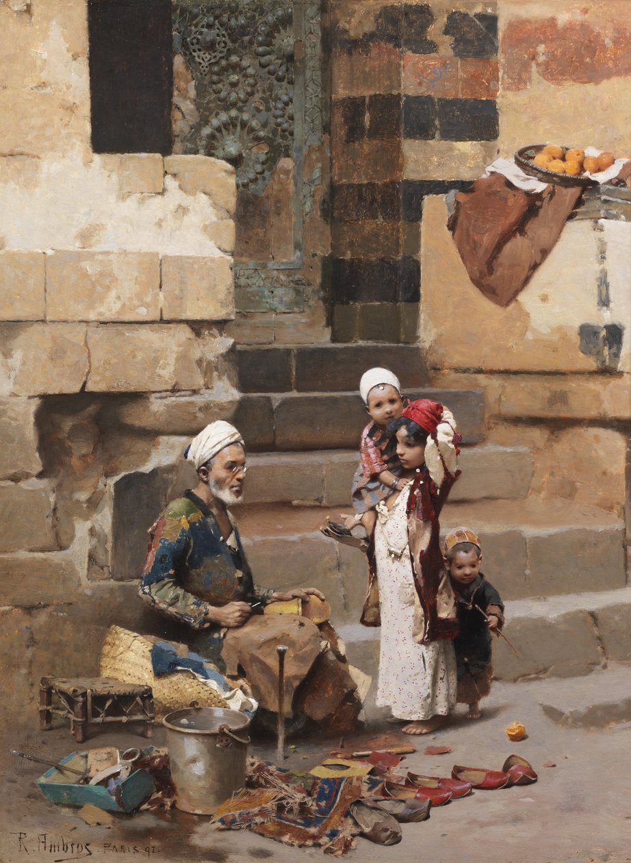 Il vecchio calzolaio, Il Cairo da Raphael von Ambros
