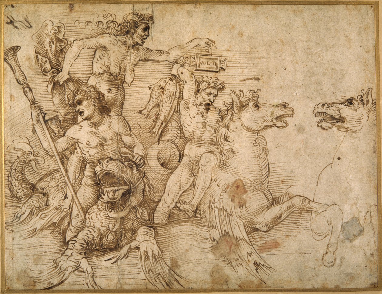Battaglia dei Tritoni, dopo Andrea Mantegna da Raphael