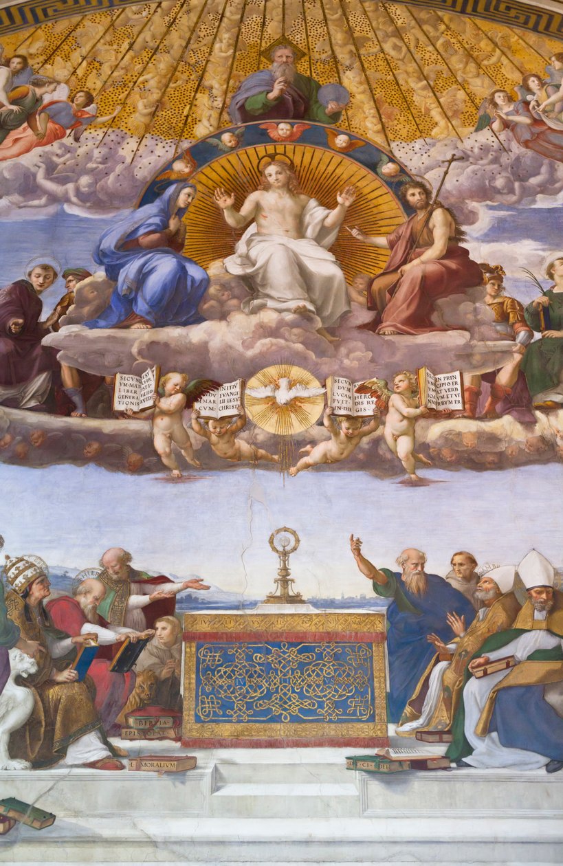 Disputa del Sacramento - affresco di Raffaello da Raphael (1483 1520)