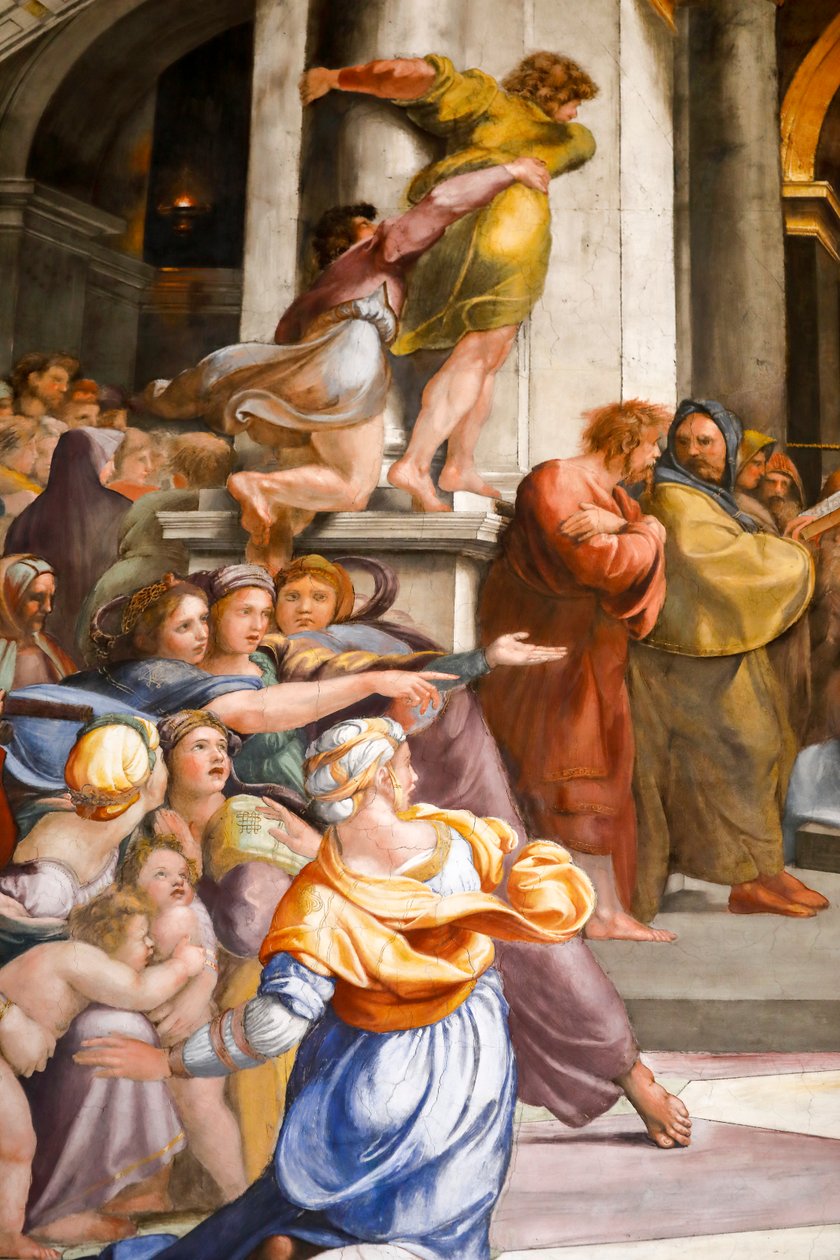 Espulsione di Eliodoro dal Tempio (dettaglio) da Raphael