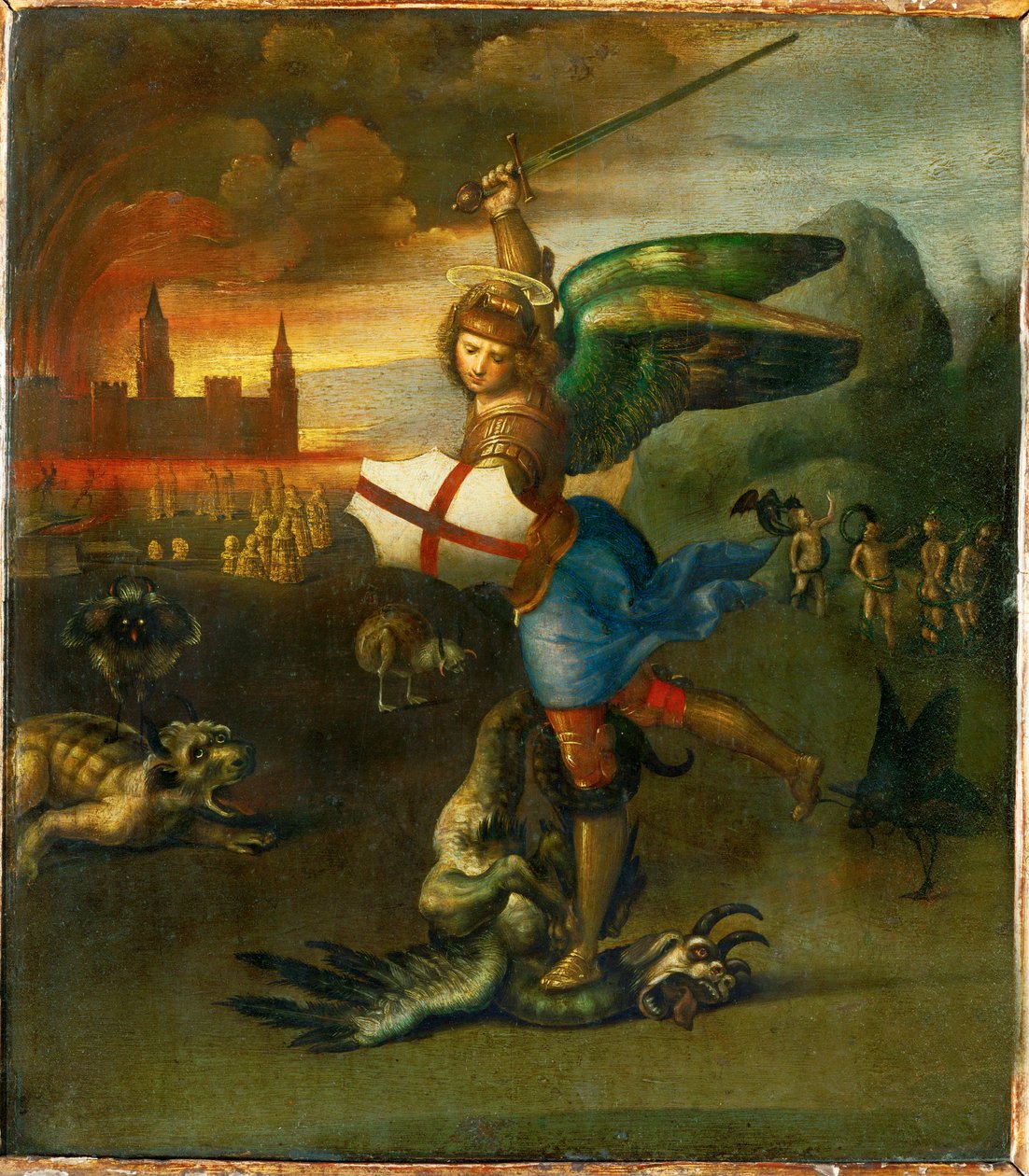 San Michele. Dipinto per Guidobaldo Montefeltre, duca di Urbino ... da Raphael (1483 1520)