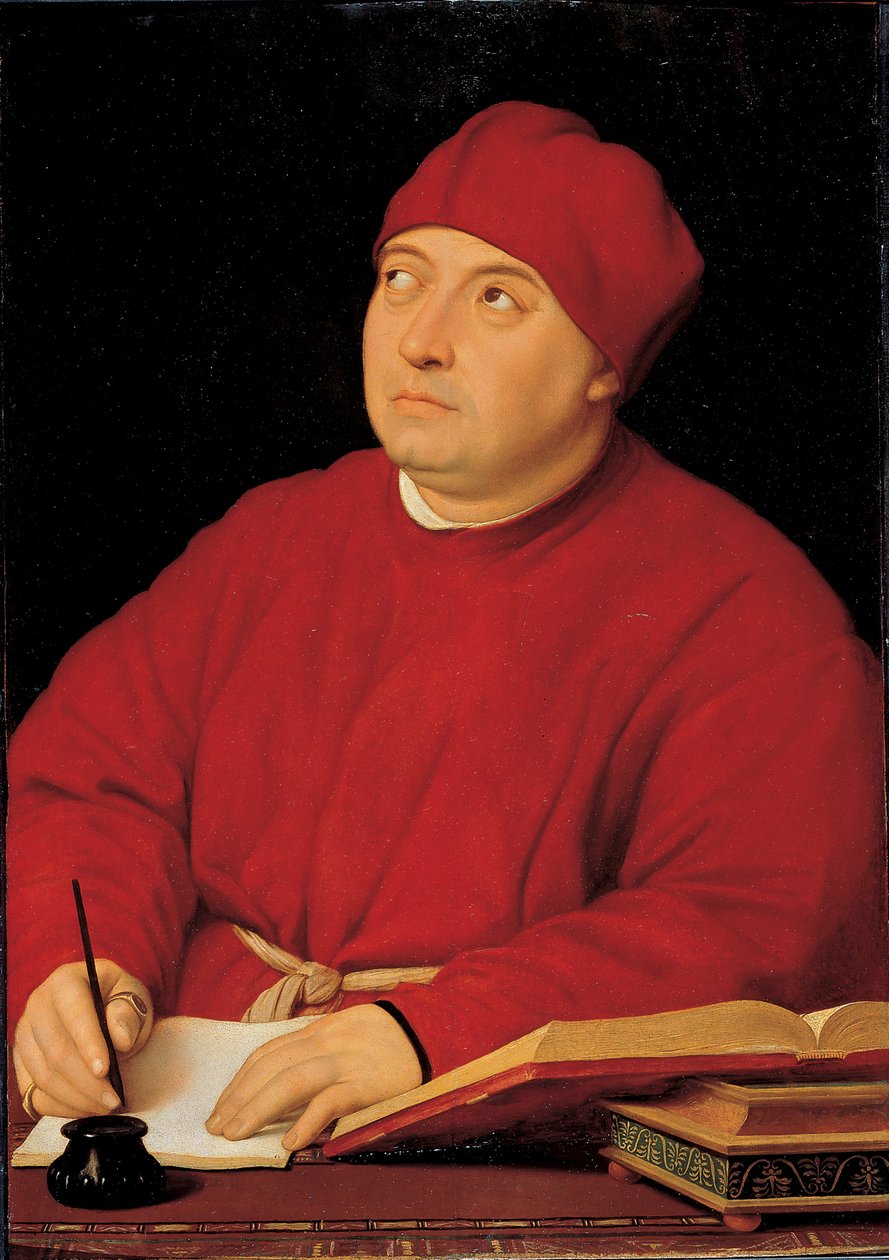 Ritratto del cardinale Tommaso Inghirami da Raphael (1483 1520) (& studio)