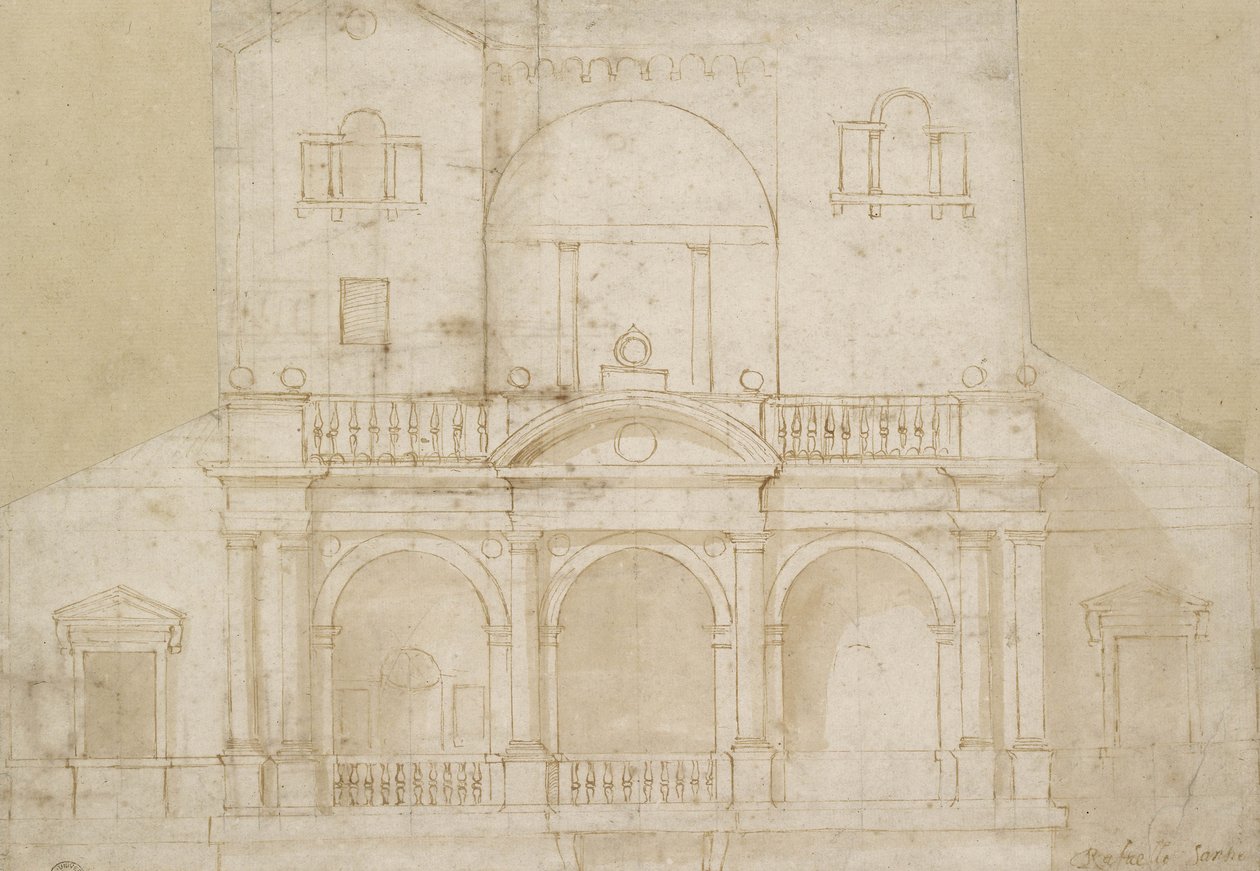 Progetto architettonico (Villa Madama) da Raphael