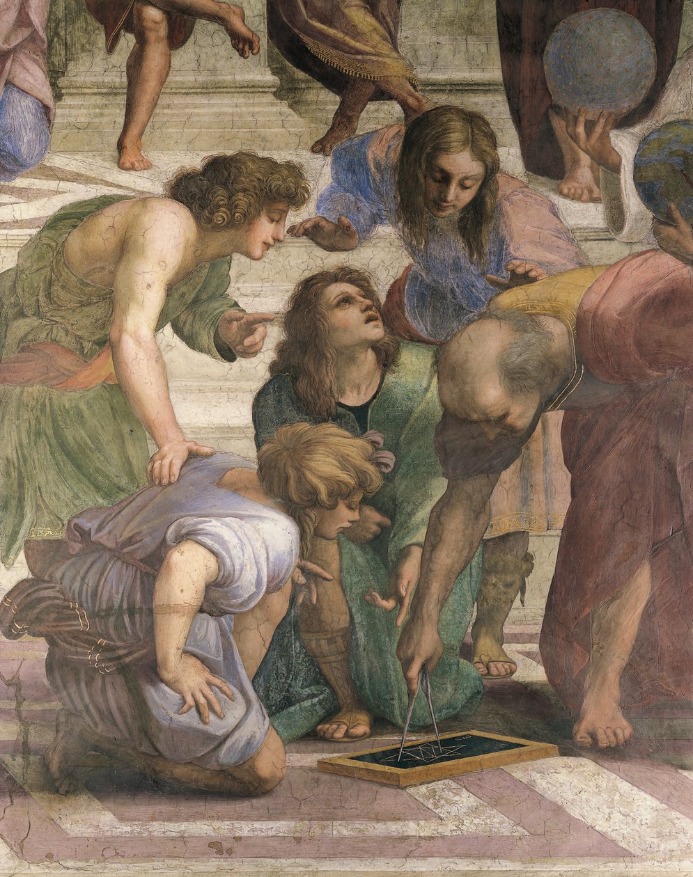 Euclide disegna la figura dell