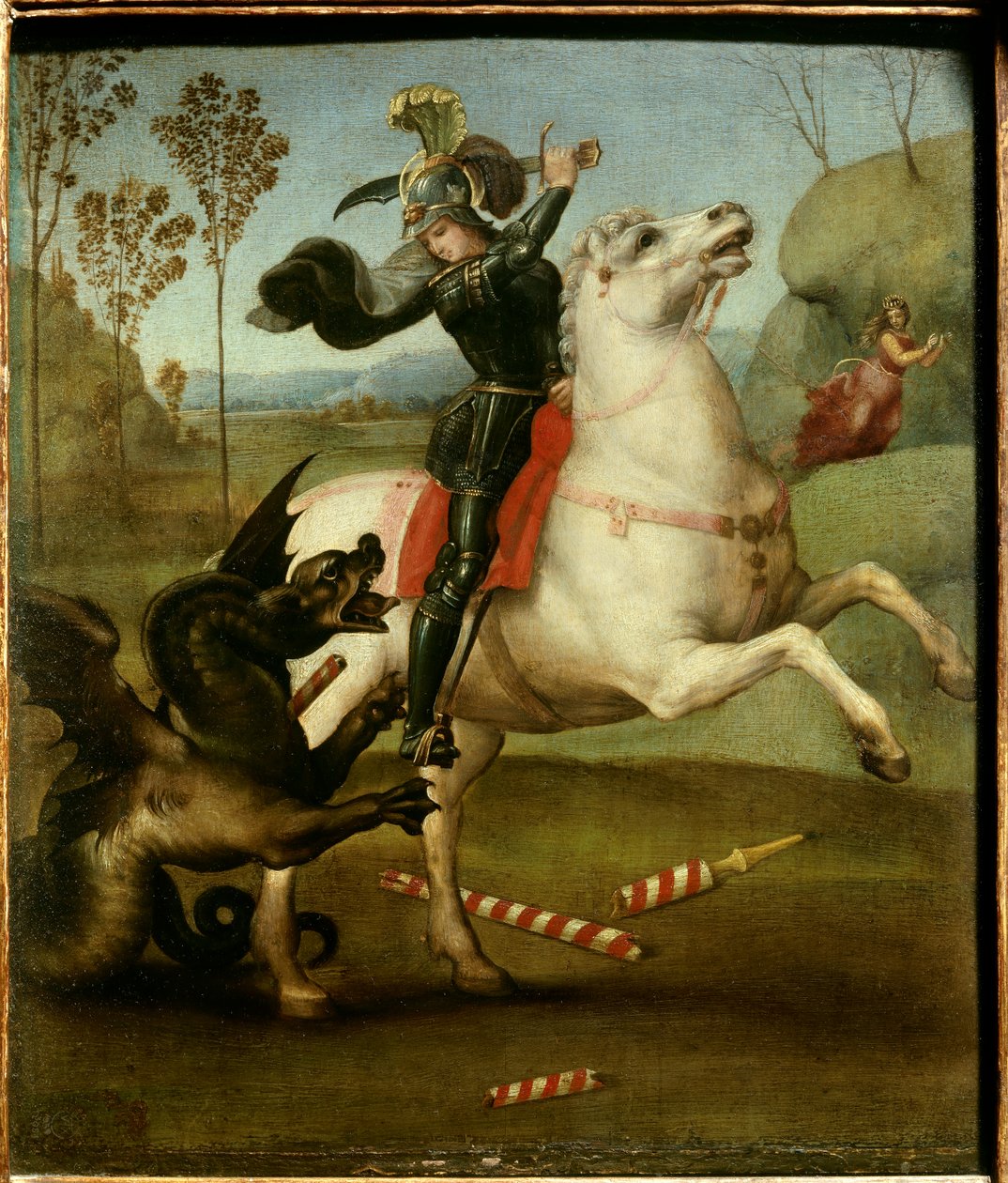 San Giorgio che Combatte il Drago (dettaglio) da Raphael