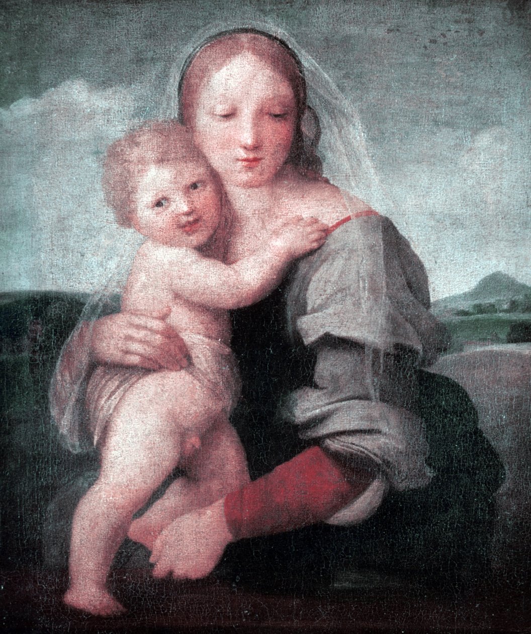 La Madonna col Bambino (Madonna della torre) 1509-1511 da Raphael
