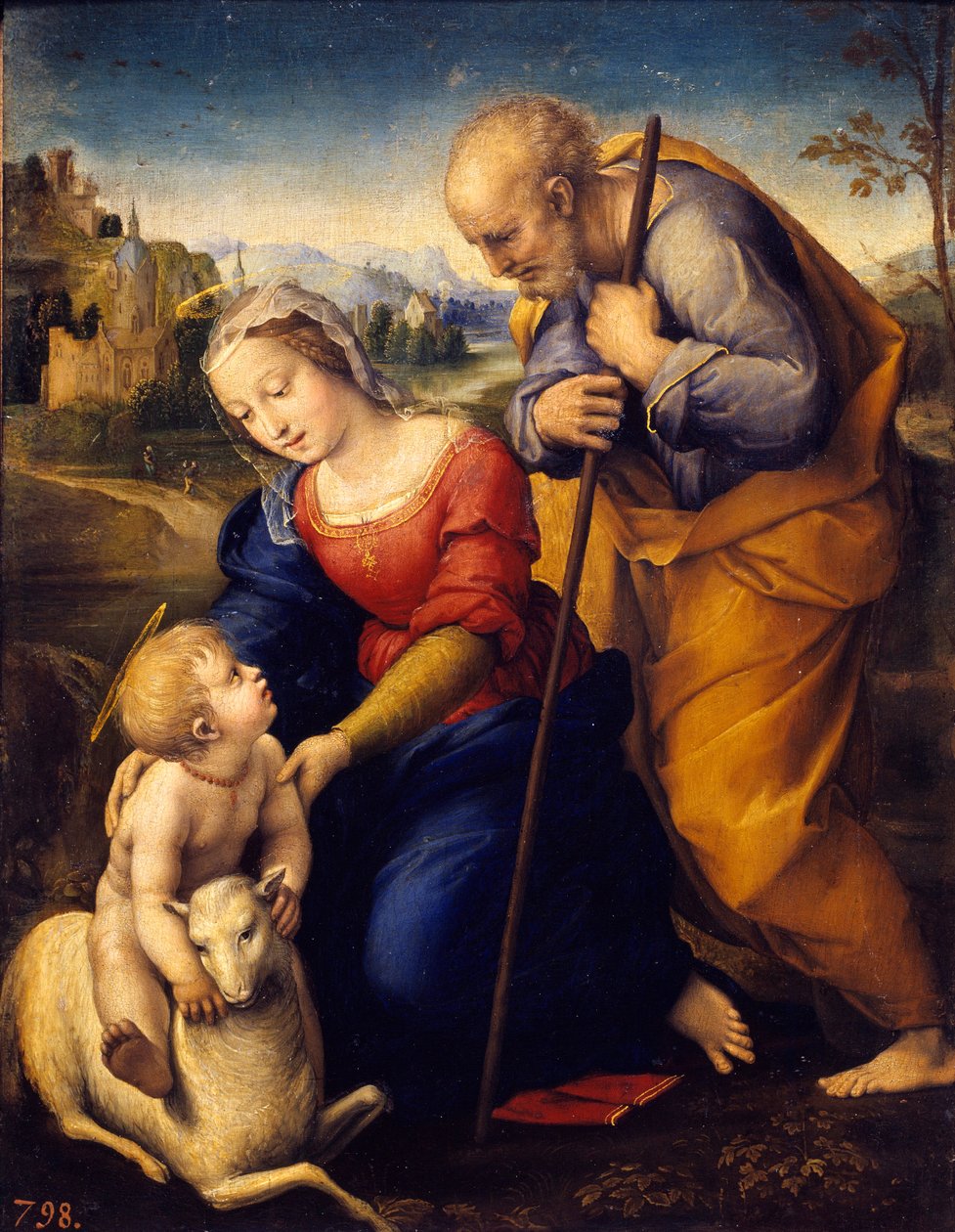 La Sacra Famiglia con l