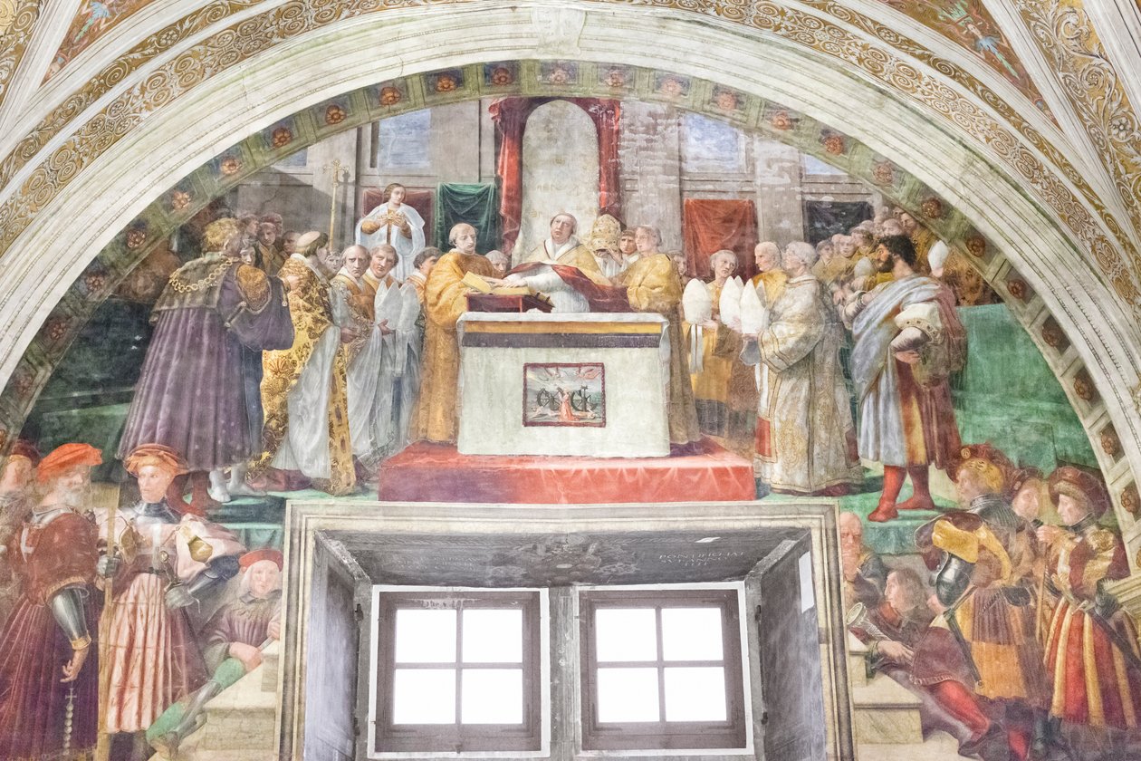 Il giuramento di Leone III da Raphael (1483 1520)