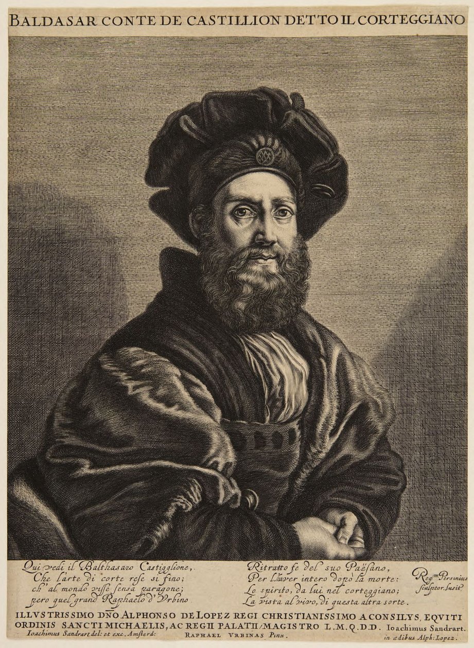 Balthasar, conte Castiglioni (Le Blanc III, n. 17; Andresen II, n. 3) da Raphael