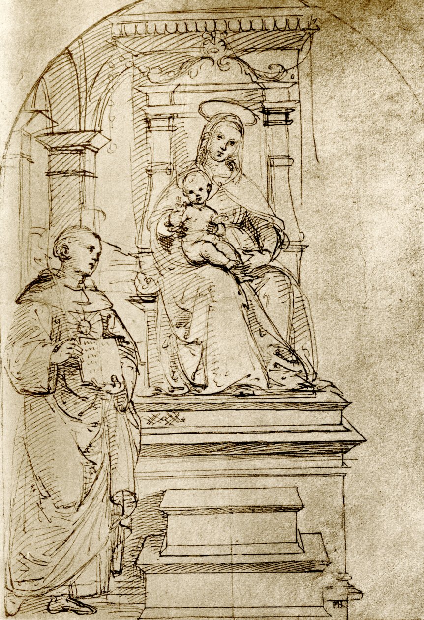 Madonna in trono da Raffaello Sanzio Raphael
