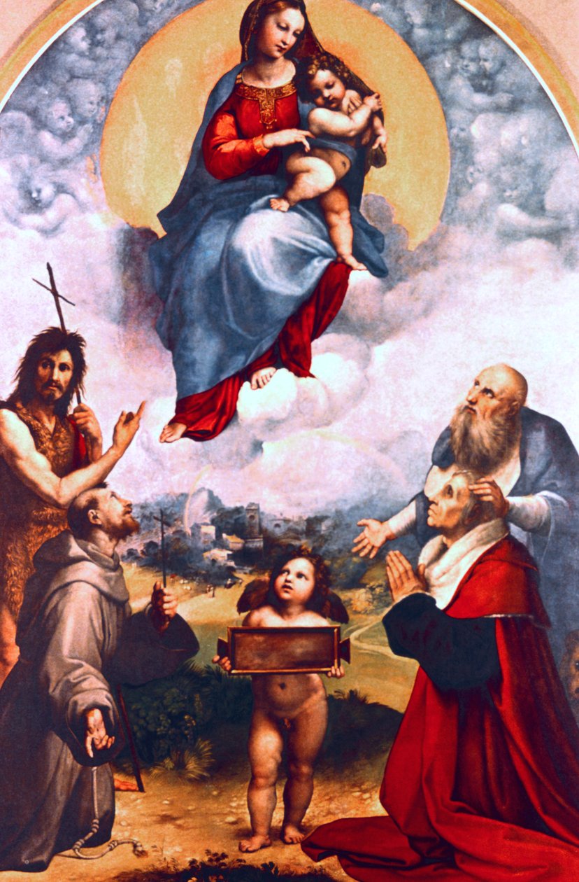 Madonna di Foligno, c1511-1512 da Raffaello Sanzio Raphael