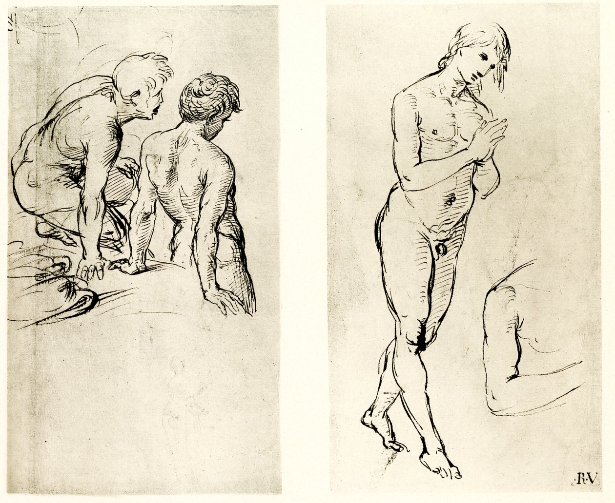 Studio su una figura in preghiera da Raffaello Sanzio Raphael