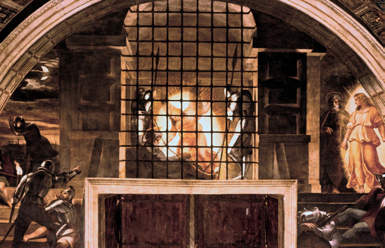 La liberazione di San Pietro, 1514 da Raffaello Sanzio Raphael