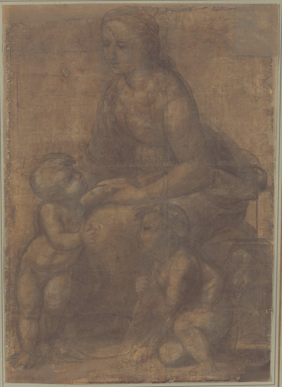La Madonna e il Bambino con San Giovanni Battista da Raphael
