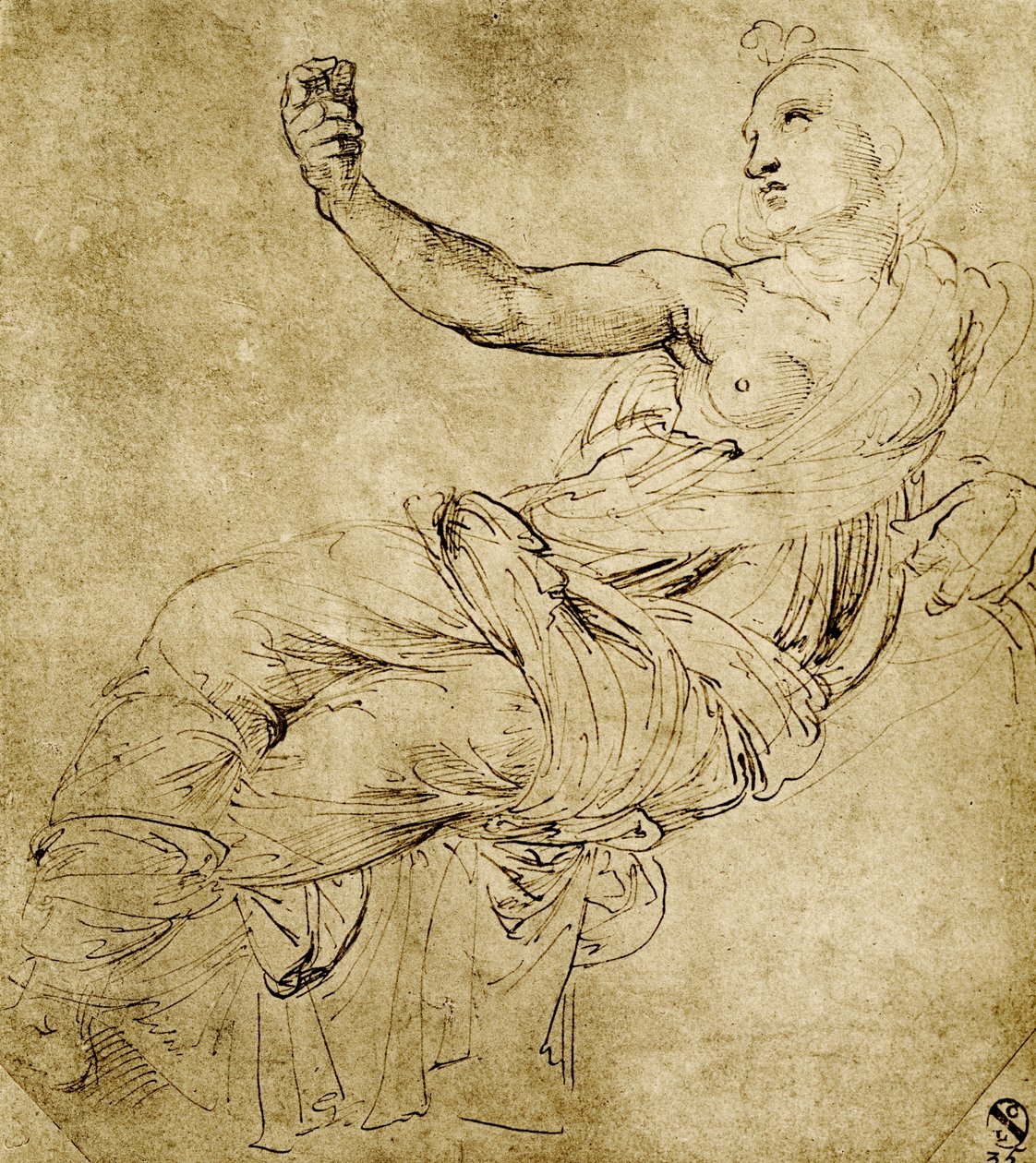 La Musa Euterpe da Raffaello Sanzio Raphael