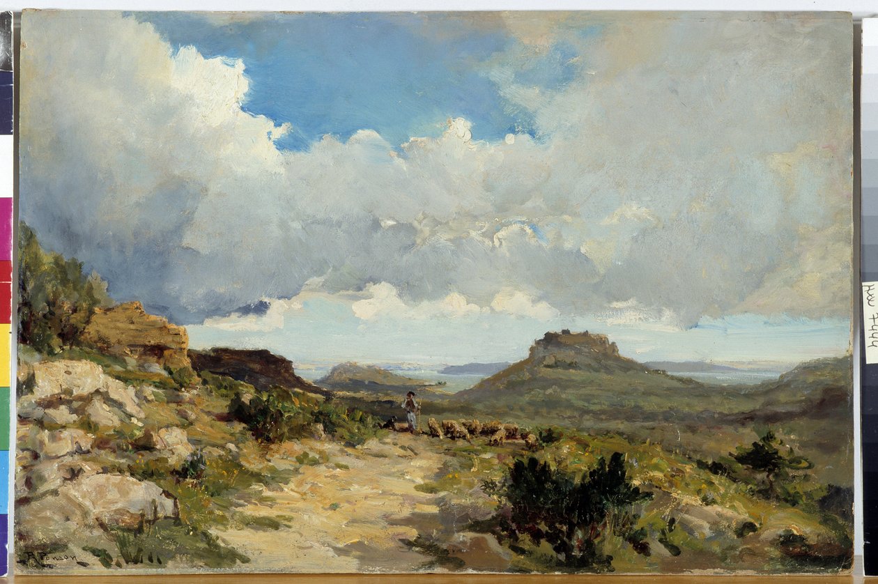 Pastore a Miramas le Vieux, Etang de Berre nelle Bocche del Rodano da Raphael Luc Ponson