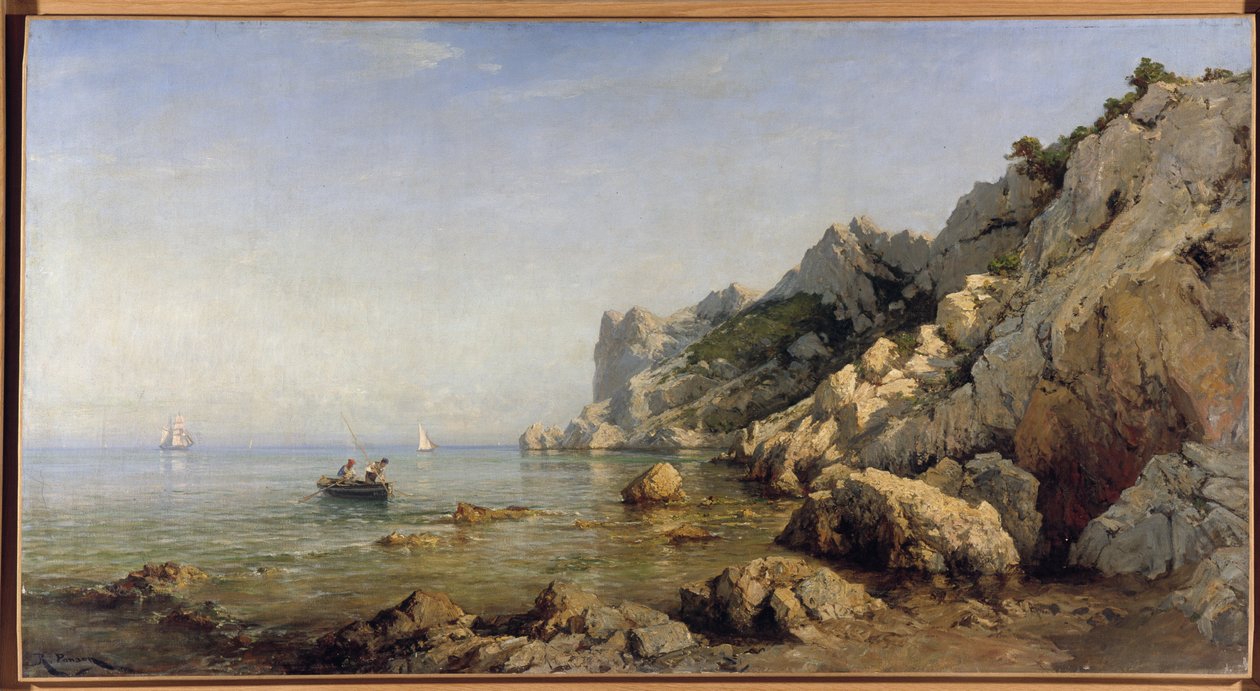 La costa delle Calanques di Sormiou vicino a Marsiglia da Raphael Luc Ponson
