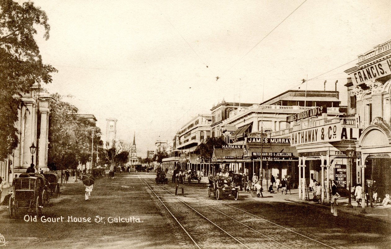 Vecchio tribunale di Calcutta, c.1900-20 (foto seppia) da Raphael Tuck and Sons