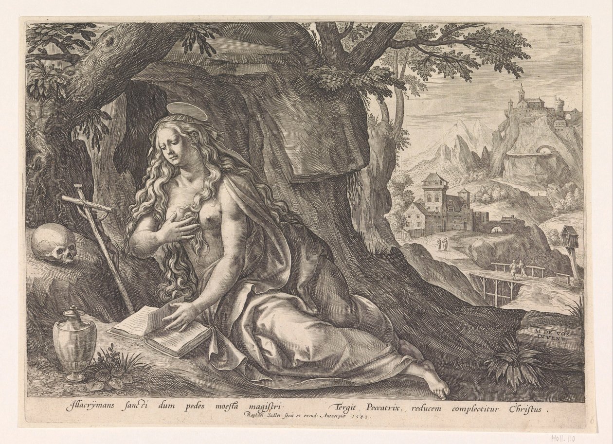 Maria Maddalena nel deserto da Raphaël Sadeler (I)