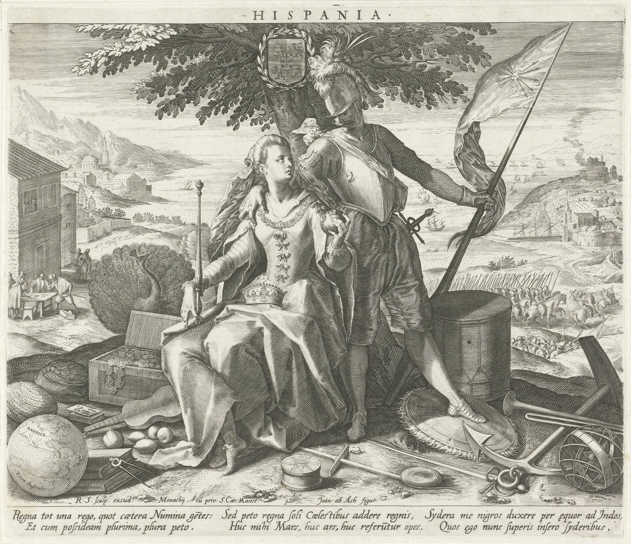 Spagna con Giunone e Marte da Raphaël Sadeler (I)