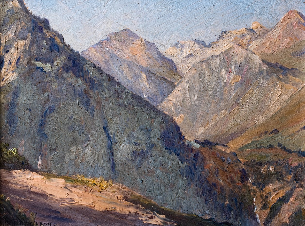 Sole mattutino sulle montagne, Pirenei da Raymond Bonnefon