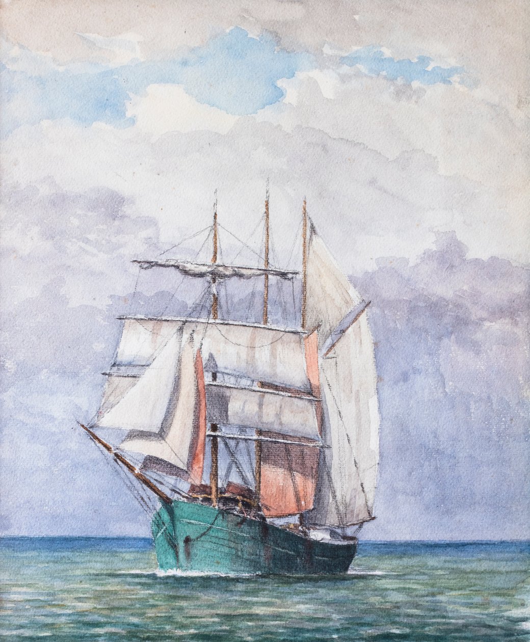 Trois-mos (gouache su carta) da Raymond Bonnefon