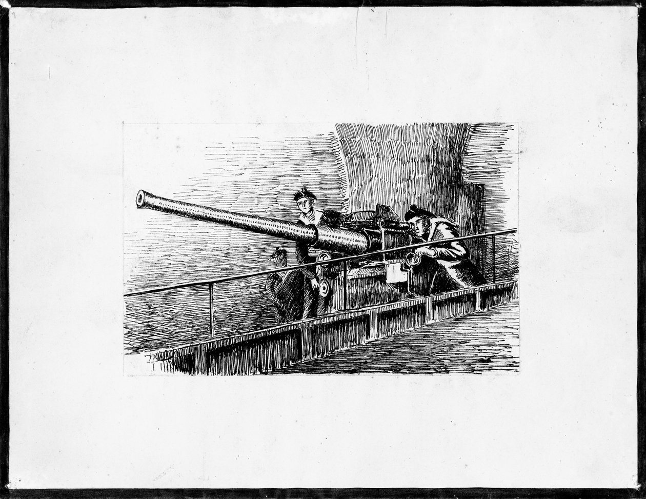 marins canonniers (inchiostro su carta) da Raymond Bonnefon