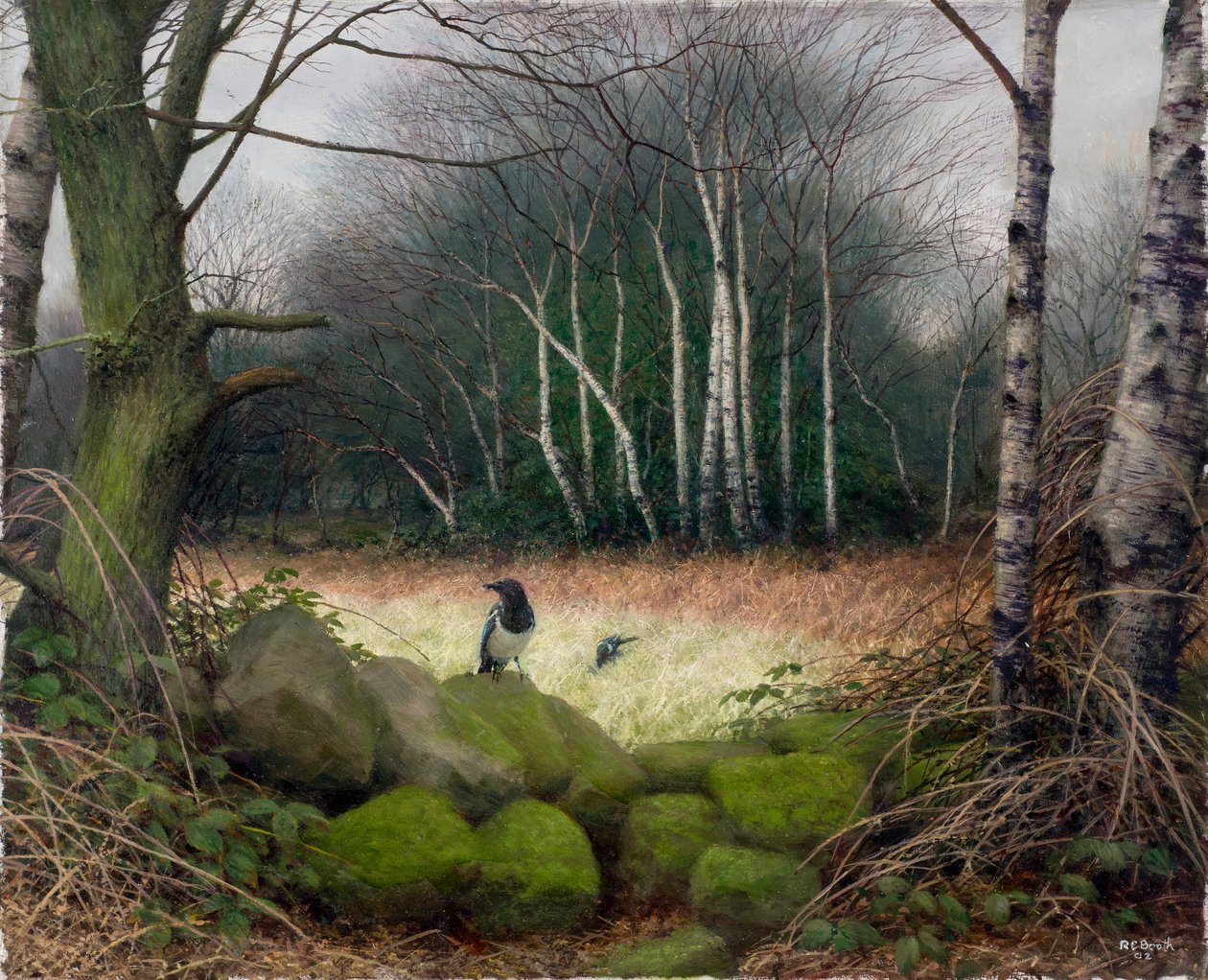 Una mattina di fine inverno, 2002 (olio su tavola) da Raymond Booth