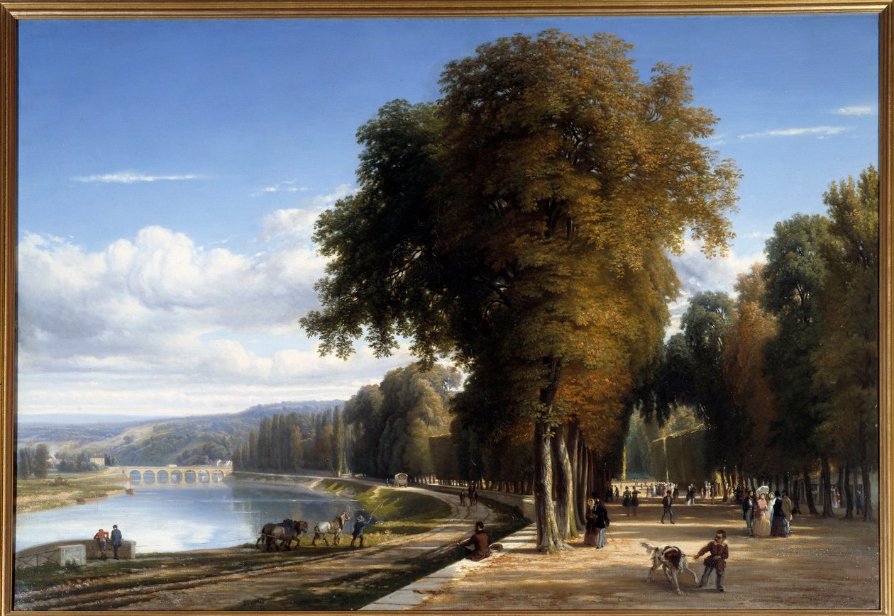 Passeggiata al parco di Saint Cloud (dettaglio) da Raymond Esbrat