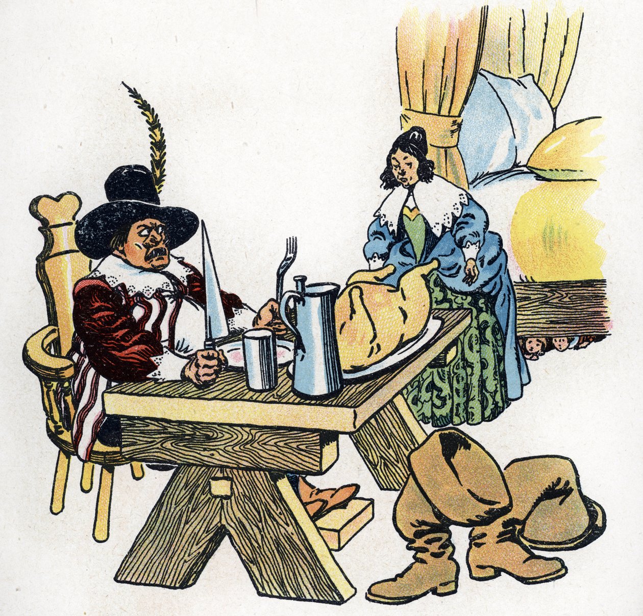 "Le Petit Poucet" illustrazione per le Fiabe di Charles Perrault circa 1920 da Raymond de la Neziere