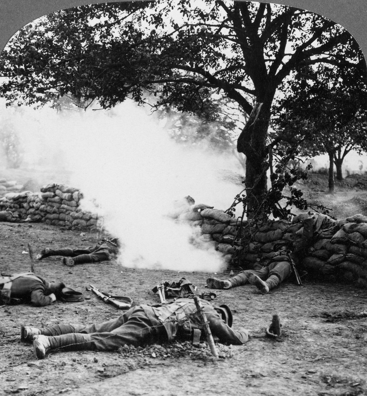 Scena di battaglia della Prima Guerra Mondiale, 1914-1918 da Realistic Travels Publishers