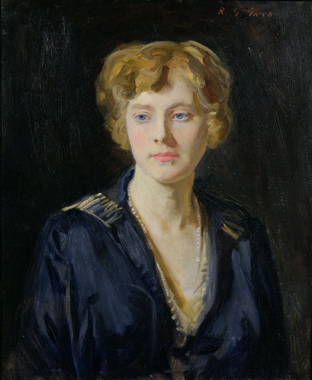 Ritratto di una donna bionda da Reginald Grenville Eves