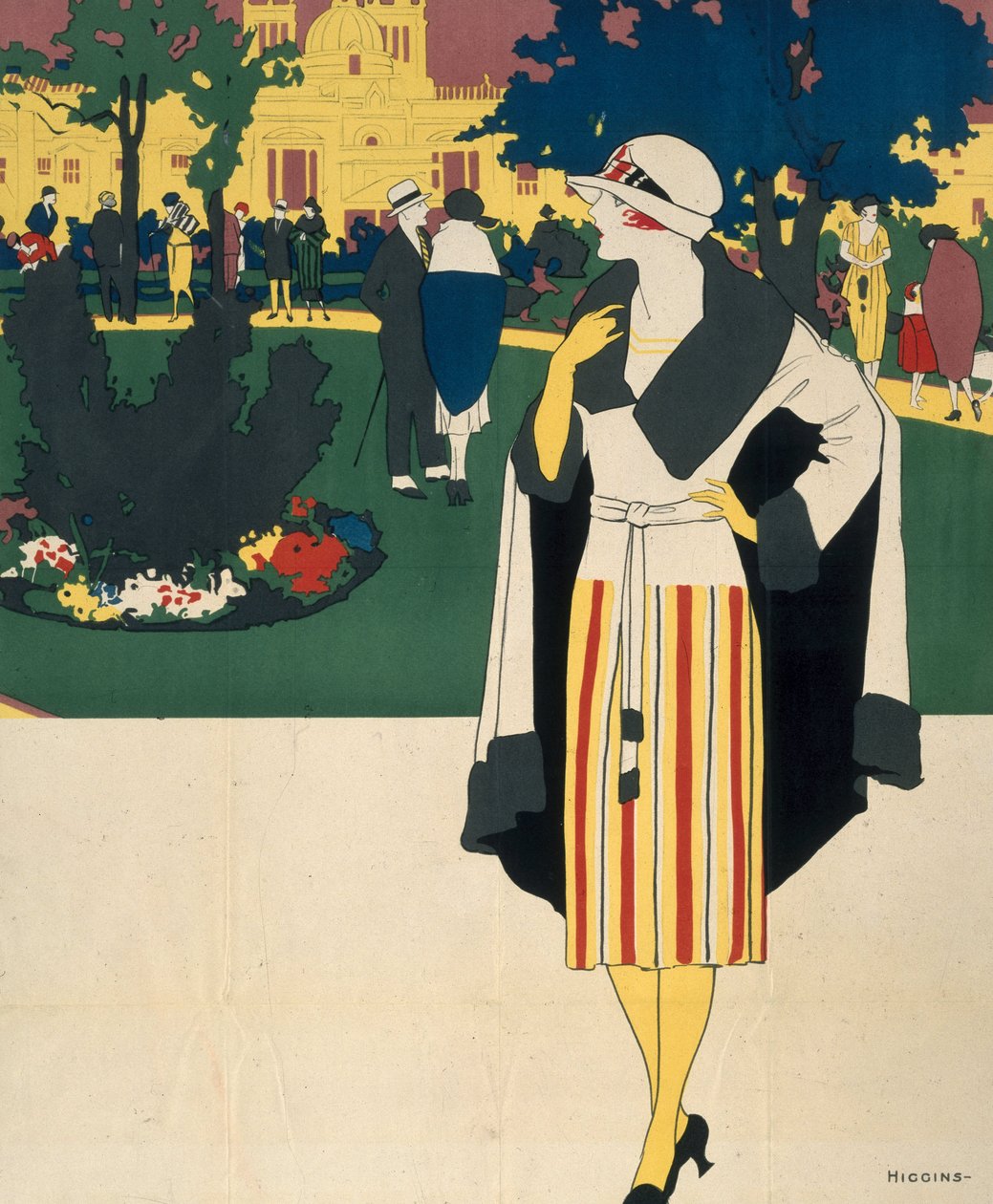 Versione ritagliata di Harrogate, poster LNER da Reginald Edward Higgins