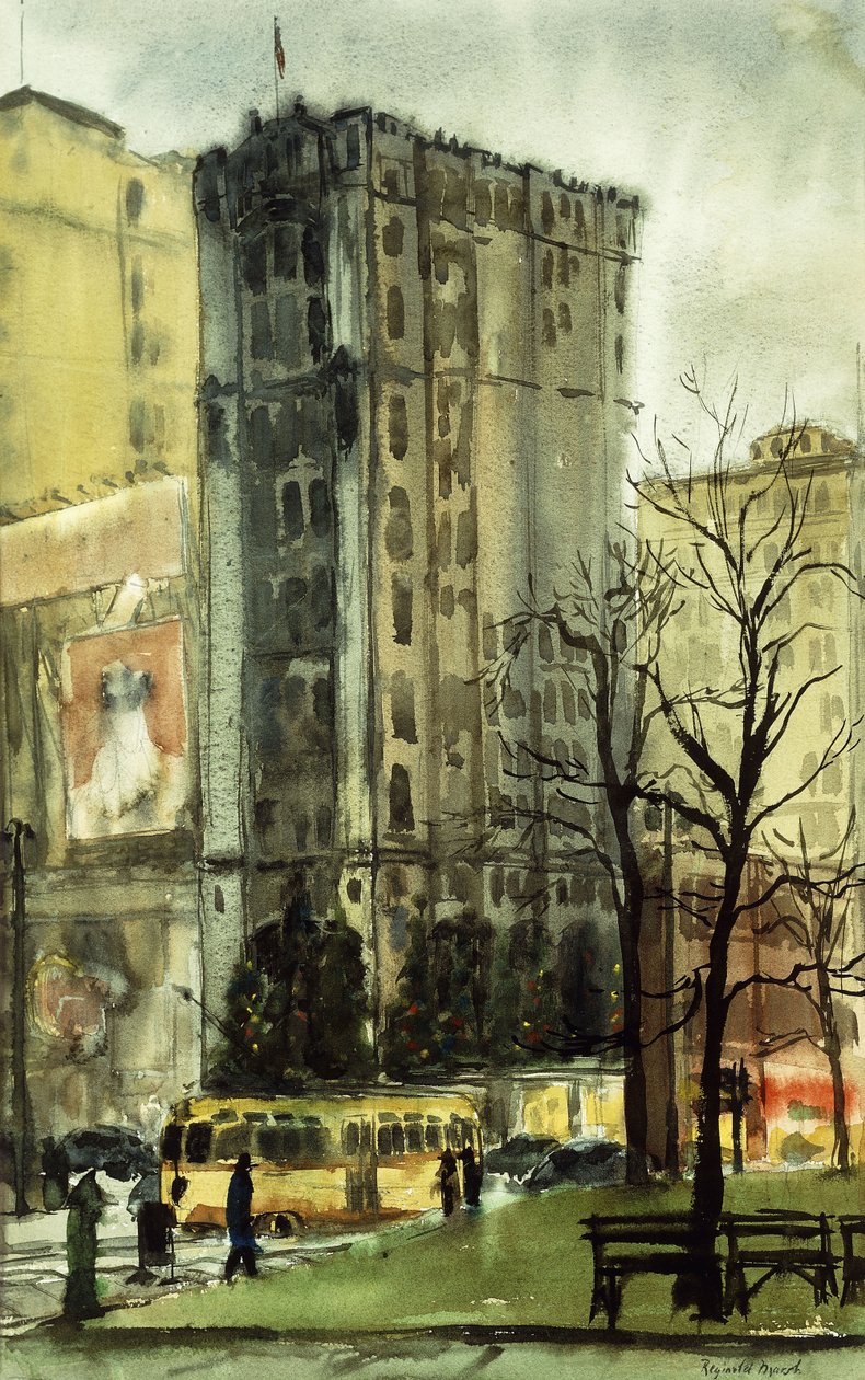 Un giorno di pioggia a New York da Reginald Marsh