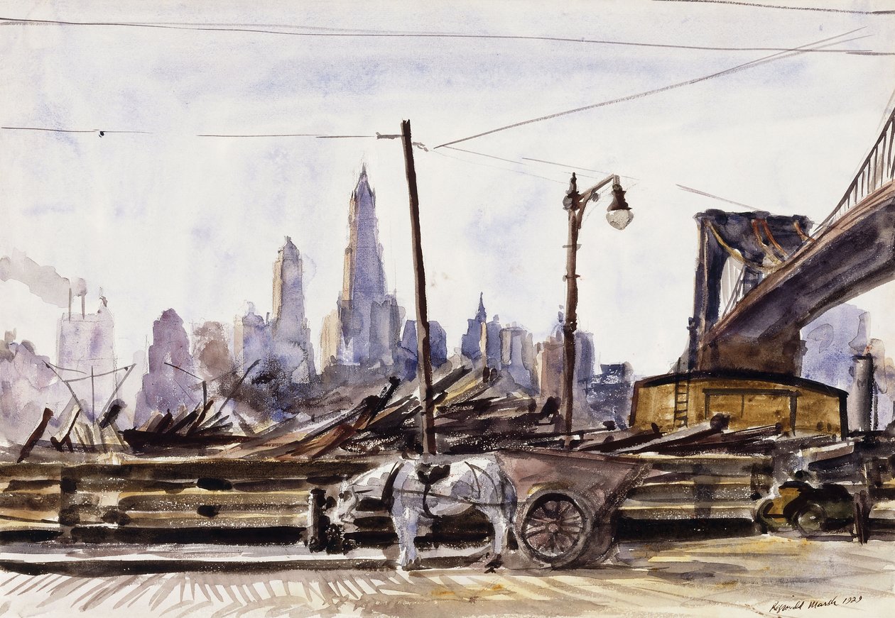 Ponte di Brooklyn da Reginald Marsh