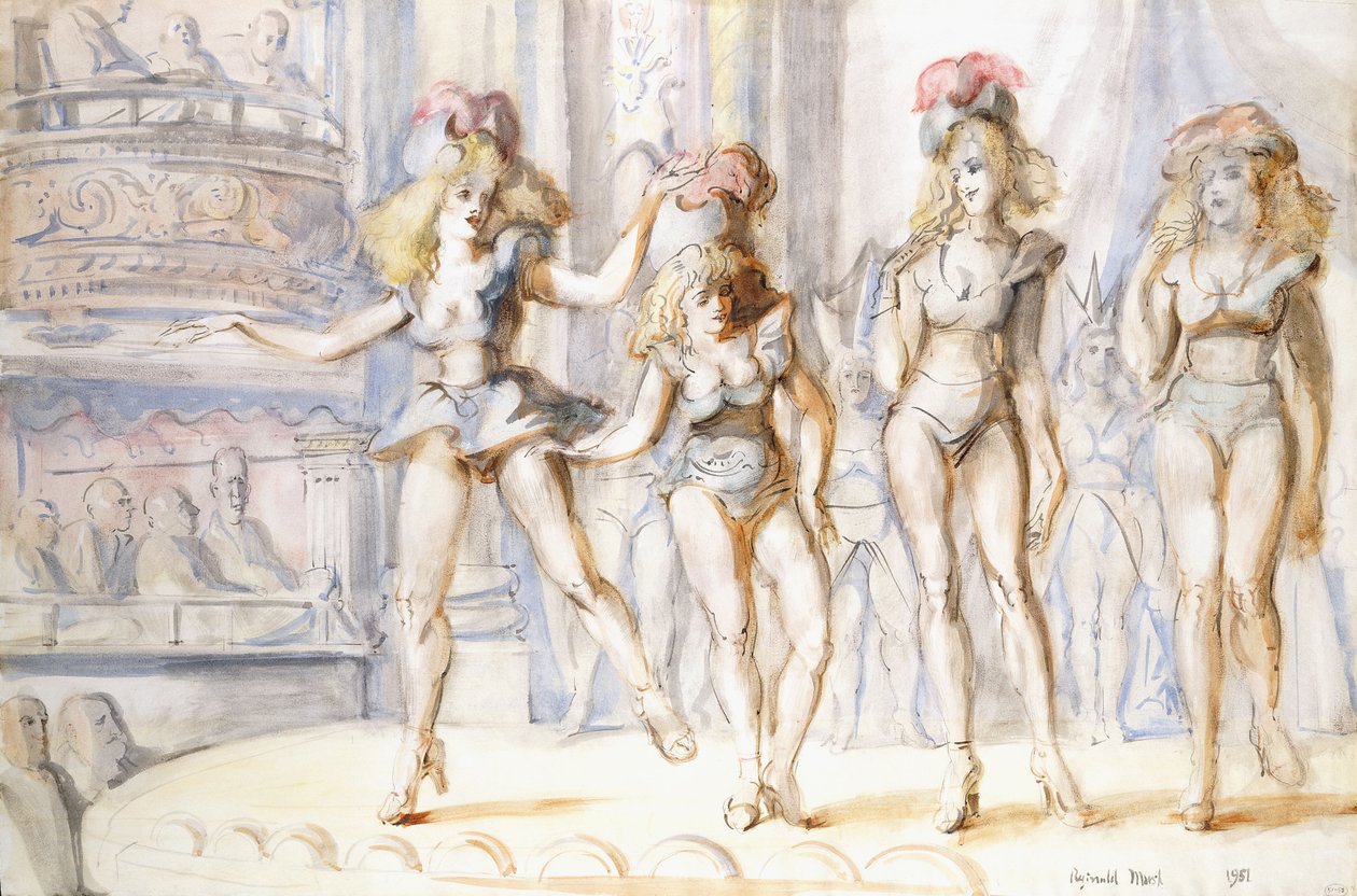 Burlesque a quattro figure da Reginald Marsh