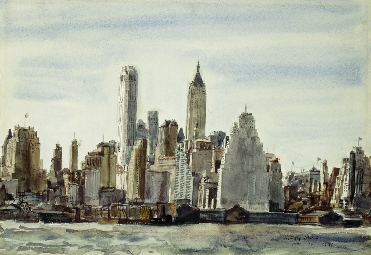 Paesaggio urbano, New York da Reginald Marsh