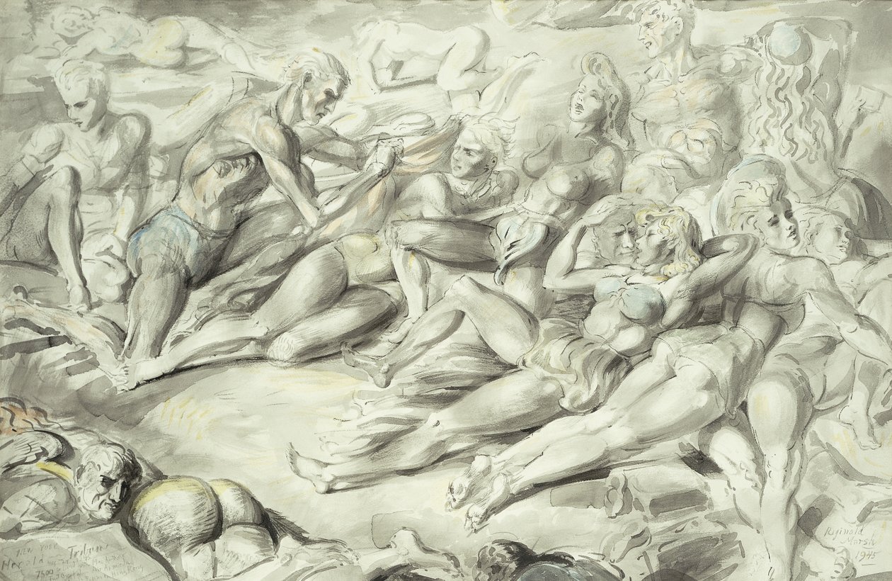 Spiaggia di Coney Island da Reginald Marsh
