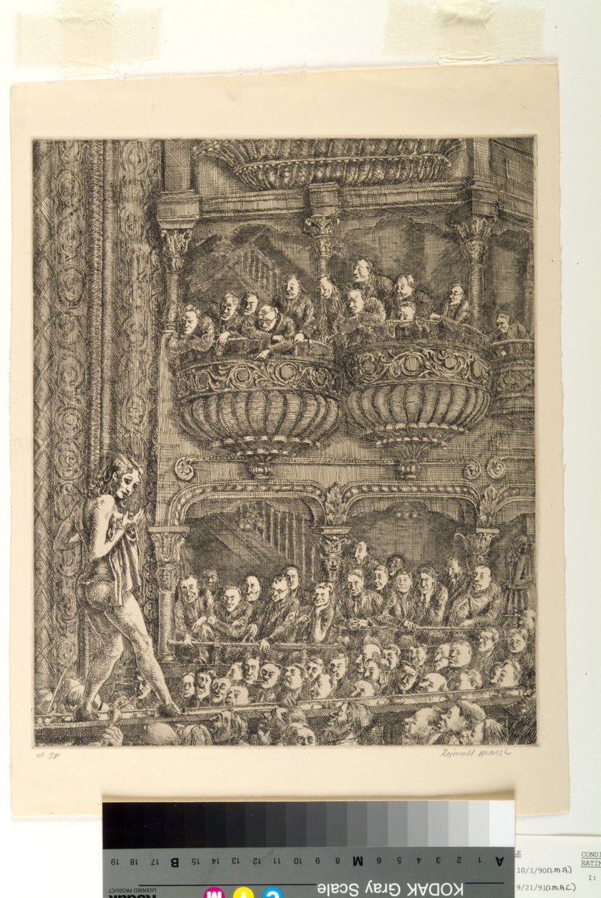 Gaiety Burlesque (acquaforte) da Reginald Marsh