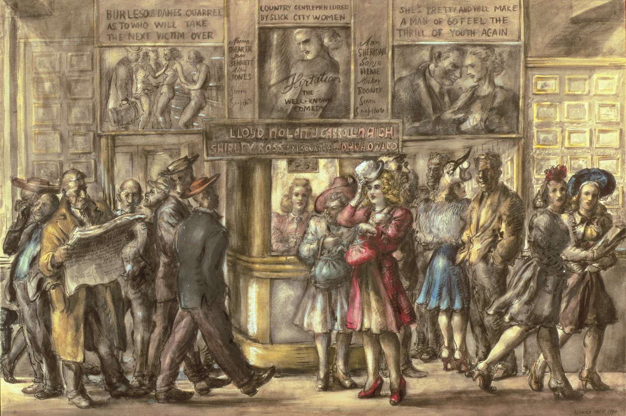 Teatro Harris, New York da Reginald Marsh