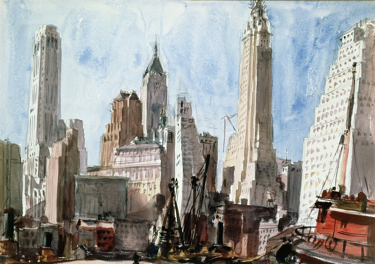 Grattacieli da Reginald Marsh